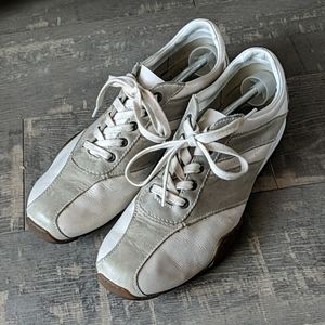 Doc Martens Mens Nate White Leather Sneakers